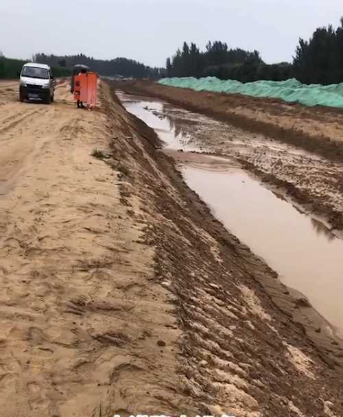 德州庆云县河道降水